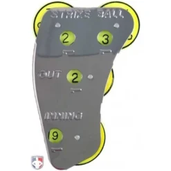 Champro Umpire Gear Champro 4-Dial Optic Yellow Steel Umpire Indicator - 3/2/2 Count