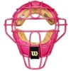 Wilson Umpire Gear Wilson MLB Pink Dyna-Lite Steel Umpire Mask With Pink And Tan