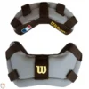 Wilson Umpire Gear Wilson MLB Wrap Around Umpire Mask Replacement Pads - Black And Grey