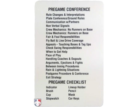 Smitty Umpire Reusable Baseball Umpire Game Card - Image 3