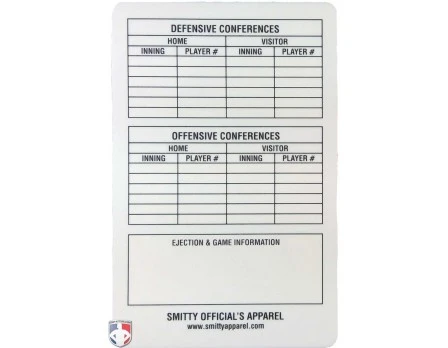 Smitty Umpire Reusable Baseball Umpire Game Card - Image 2