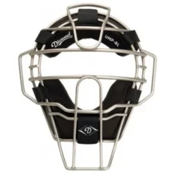 Diamond Umpire Gear Diamond Silver Big League Aluminum Umpire Mask With Leather