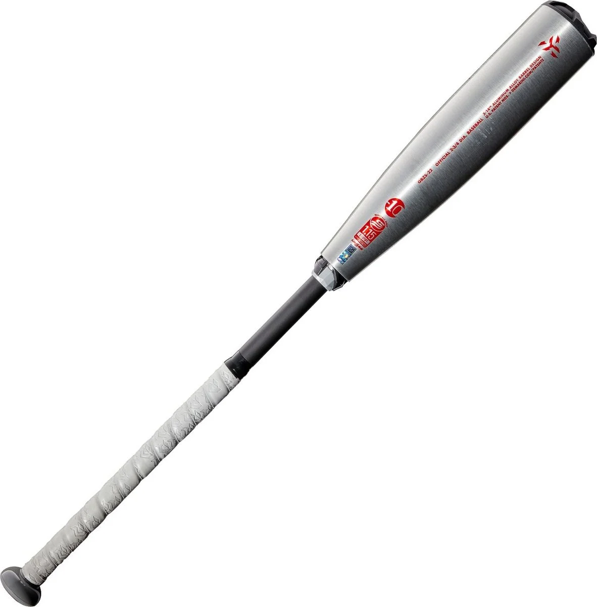 DeMarini 2022 The Goods (-10) USSSA Bat WTDXGBZ-22 - Silver Red - Image 4