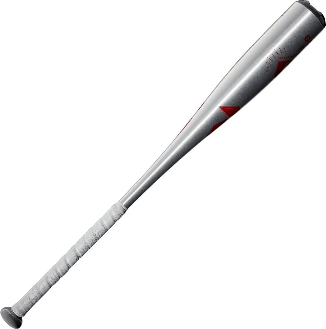 DeMarini 2022 The Goods One Piece (-10) USSSA Bat WTDXGOZ-22 - Silver Red - Image 5