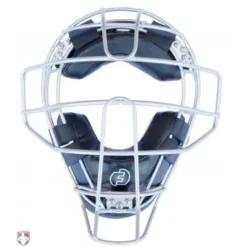 Force3 Umpire Gear Force3 Silver Defender Umpire Mask With Black