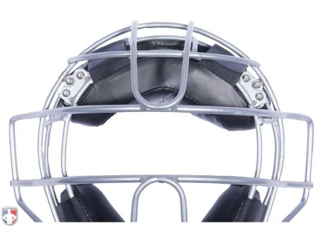Force3 Umpire Gear Force3 Silver Defender Umpire Mask With Black - Image 2