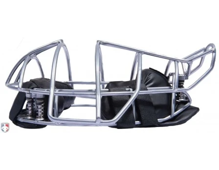 Force3 Umpire Gear Force3 Silver Defender Umpire Mask With Black - Image 3