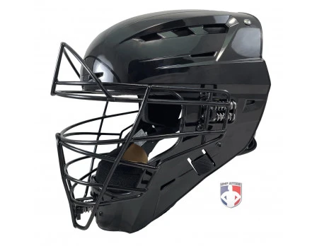 Force3 Umpire Gear Force3 Black Defender Hockey Style Umpire Helmet - Image 2