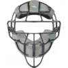 ALL-STAR Umpire Gear All-Star Black Magnesium Umpire Mask With Grey LUC
