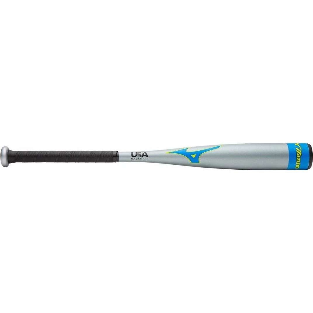 Mizuno B21-Hot Metal - Tee Ball USA Baseball Bat (-13) - Light Gray Neon Green