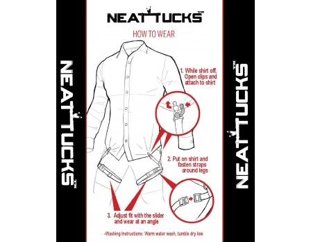 Neat Tucks Active Thigh Wrap Shirt Stays - Image 3