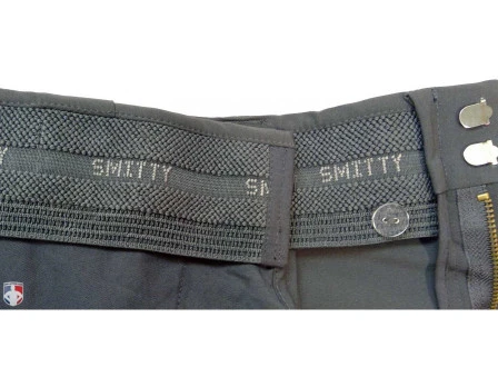Smitty Umpire Smitty Performance Poly Spandex Charcoal Grey Flat Front Umpire Plate Pants With Expander Waistband - Image 5