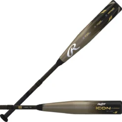 Rawlings 2023 Icon (-5) USSSA Bat RUS3I5 - Black Gold