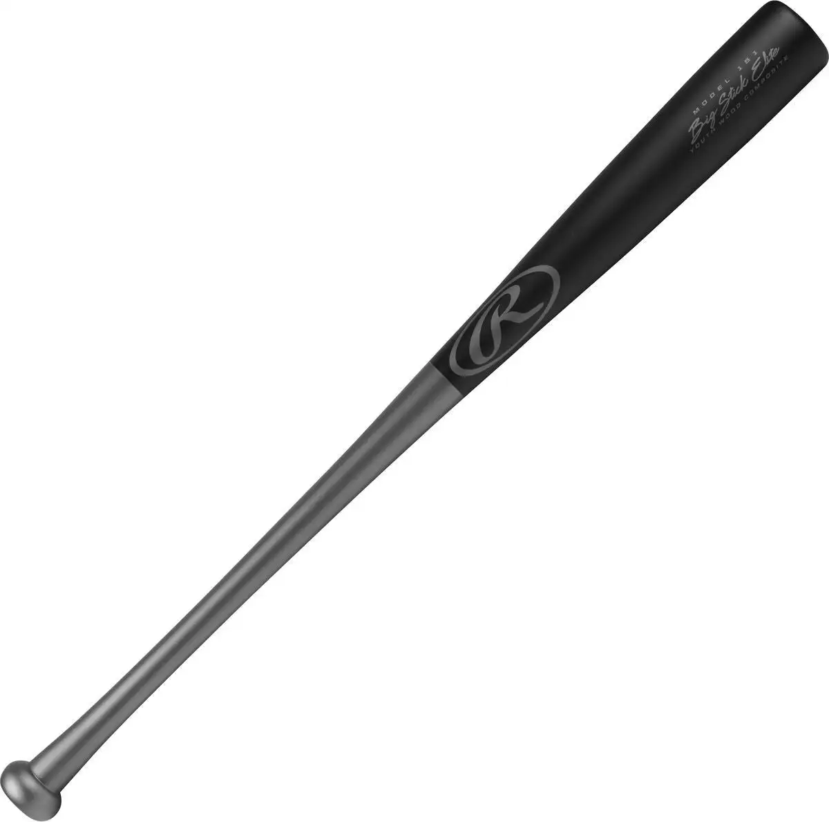 Rawlings Big Stick Elite 151 Maple/Bamboo Composite Wood Baseball Bat - Gray Black - Image 2
