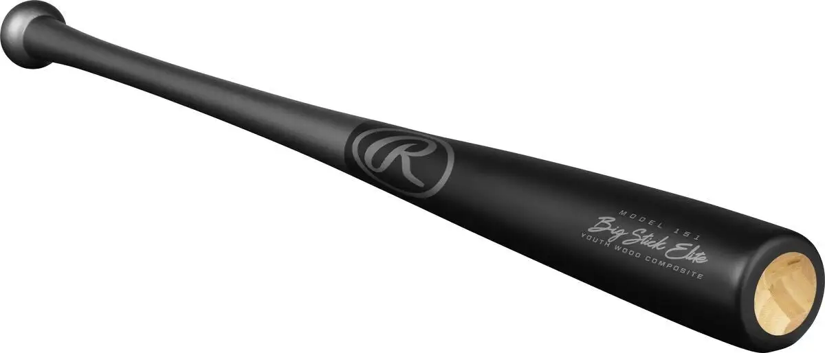 Rawlings Big Stick Elite 151 Maple/Bamboo Composite Wood Baseball Bat - Gray Black