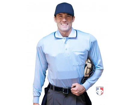 Smitty Umpire Smitty Long Sleeve Body Flex Umpire Shirt - Powder Blue - Image 2