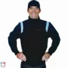 Smitty Umpire Smitty Major League Style Fleece Lined Umpire Jacket - Black And Polo Blue