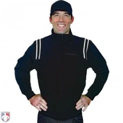 Smitty Umpire Smitty Major League Style Fleece Lined Umpire Jacket - Black And White