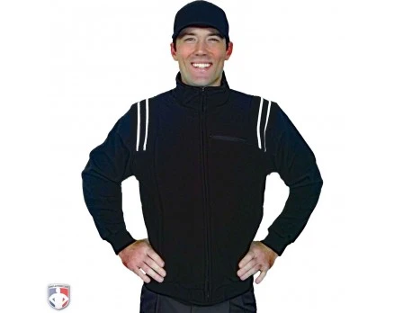 Smitty Umpire Smitty Major League Style Fleece Lined Umpire Jacket - Black And White