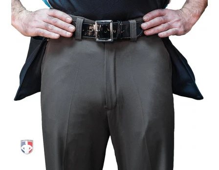 Smitty Umpire Smitty Performance Poly Spandex Charcoal Grey Flat Front Umpire Plate Pants With Expander Waistband - Image 2