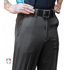 Smitty Umpire Smitty Performance Poly Spandex Charcoal Grey Flat Front Combo Umpire Pants