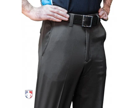 Smitty Umpire Smitty Performance Poly Spandex Charcoal Grey Flat Front Combo Umpire Pants