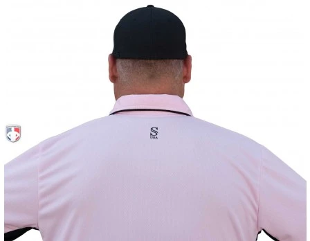 Smitty Umpire Smitty Major League Replica Umpire Shirt - Pink With Black - Image 3