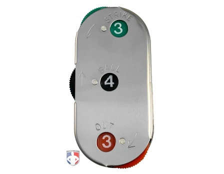 ALL-STAR Umpire Gear All-Star 3-Dial Steel Umpire Indicator - 4/3/3 Count